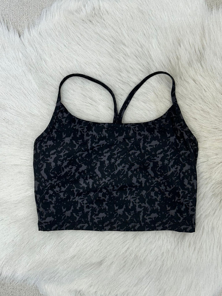 printed longer bralette