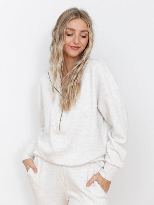 light grey longer sweatshirt