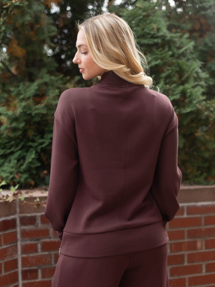 Varley Novi Longline Mock Neck Sweat