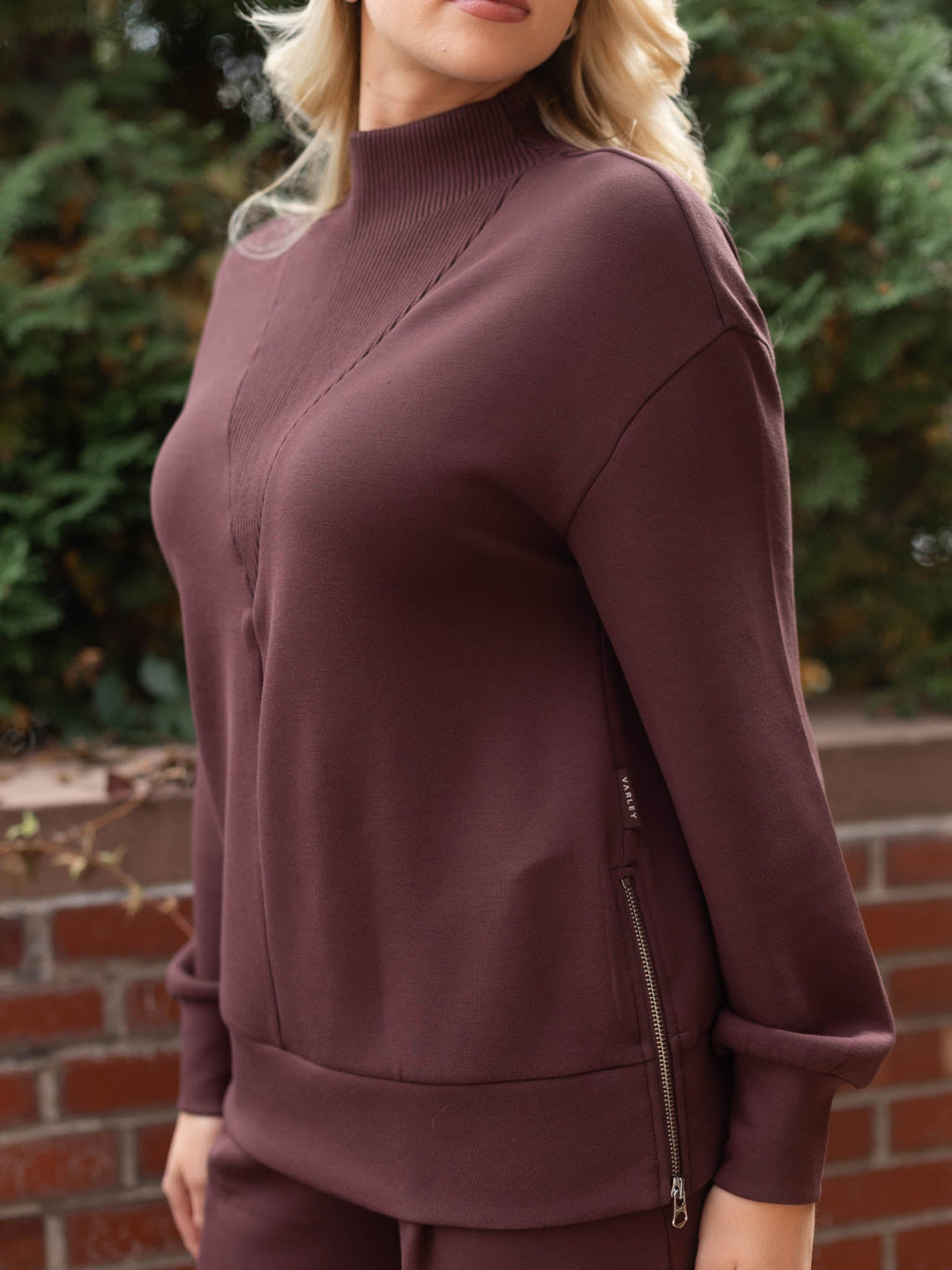 Varley Novi Longline Mock Neck Sweat