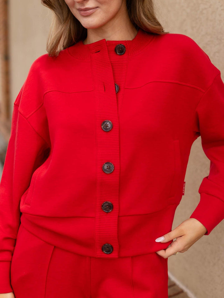 Varley Olwen Button Front Sweat