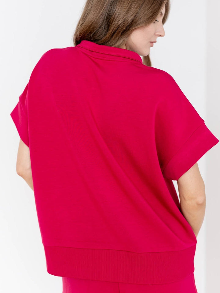 dolman sleeve athleisure top
