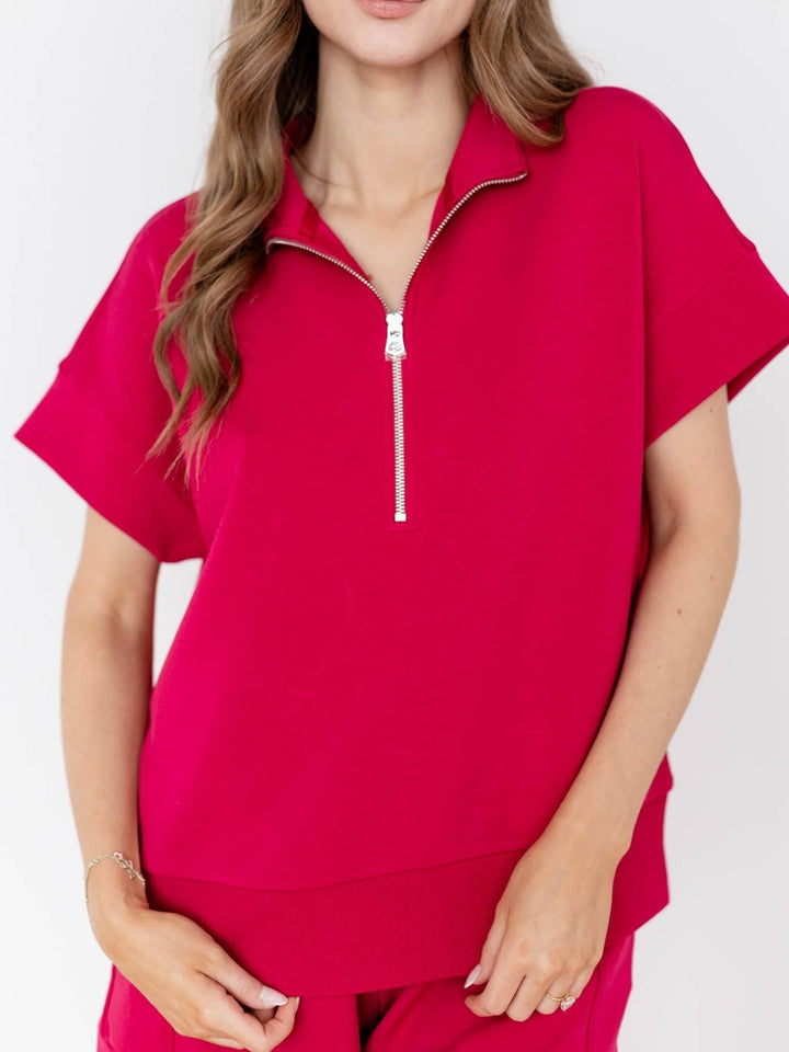 dolman sleeve athleisure top