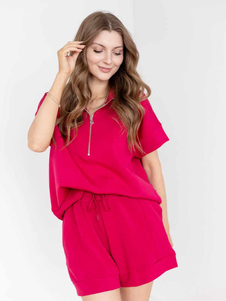 dolman sleeve athleisure top