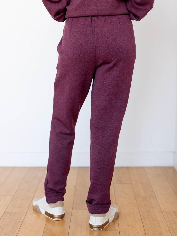 double soft purple joggers