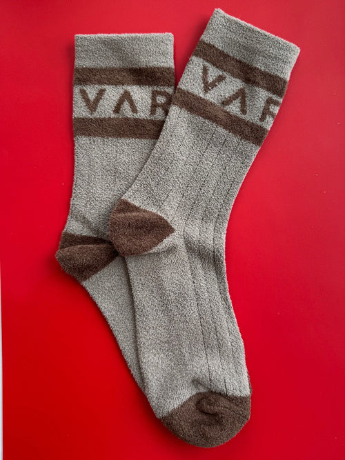 cozy brown varley socks
