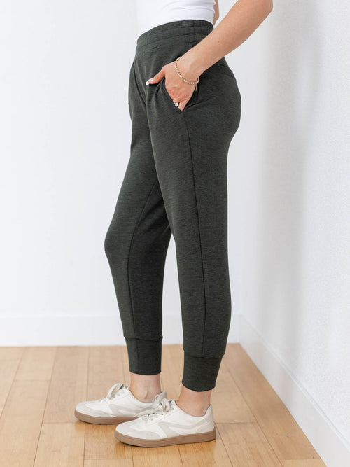 olive super soft jogger pants