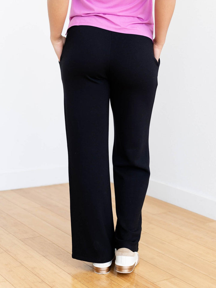 black wide leg pant