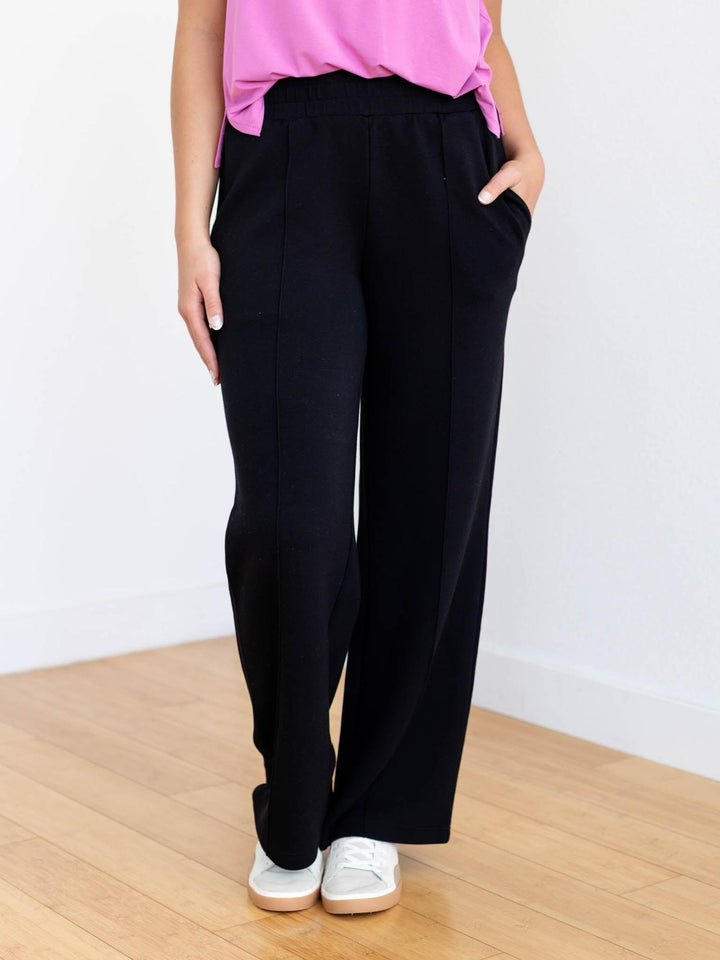 black wide leg pant