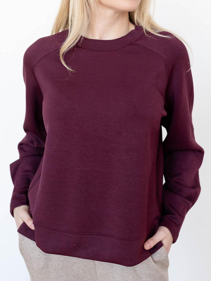 purple varley sweater
