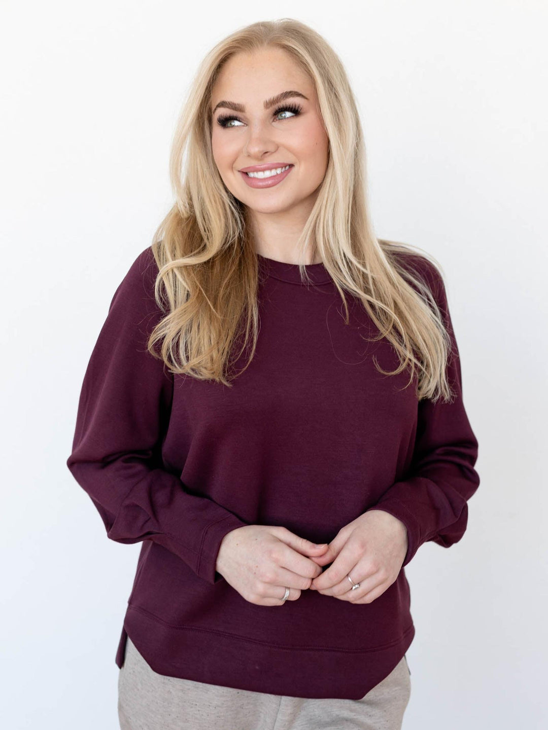 purple varley sweater