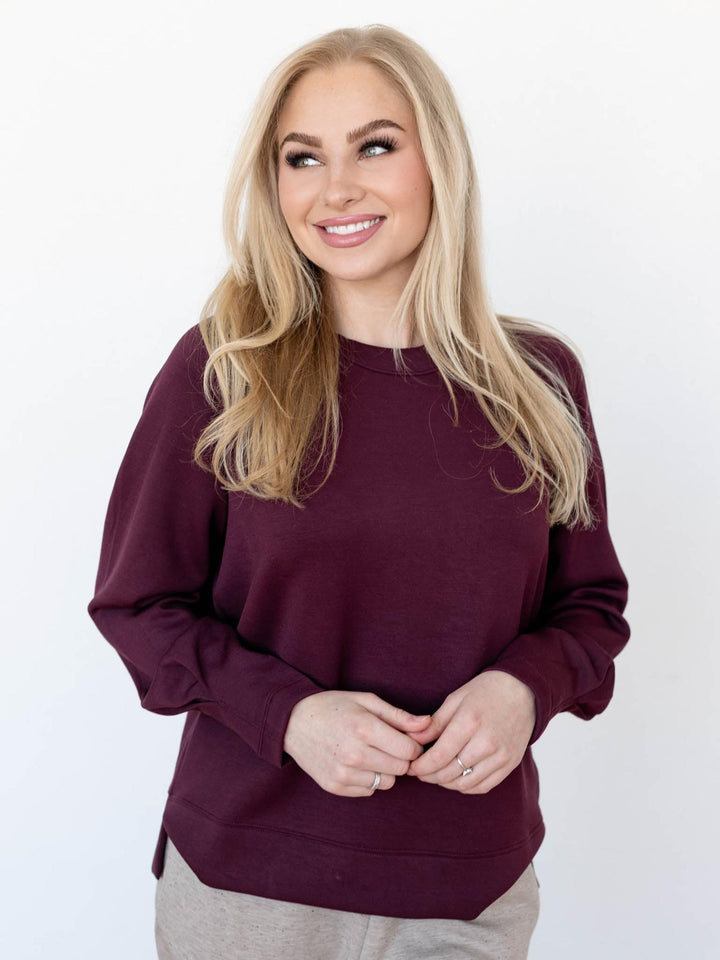 purple varley sweater