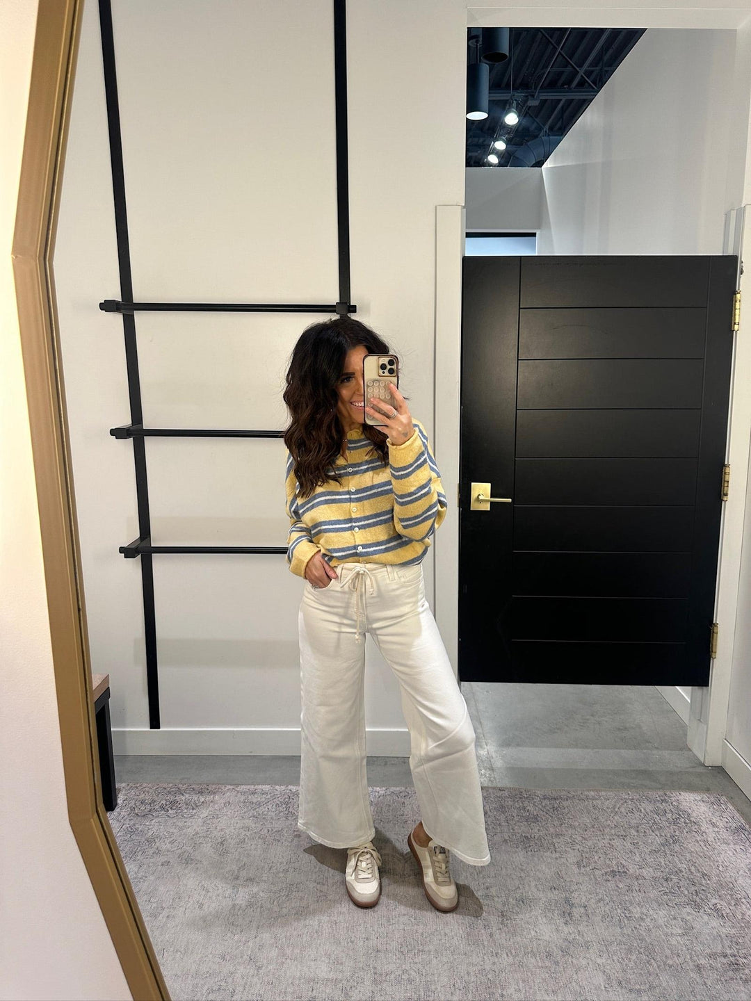 Varsity Striped Piper Cardigan