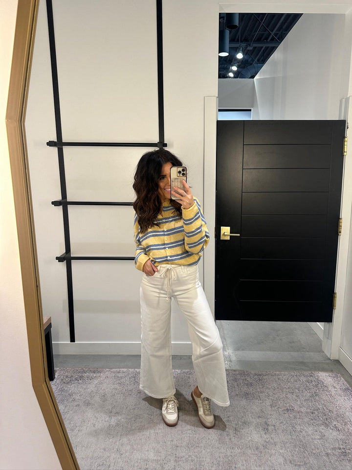 Varsity Striped Piper Cardigan