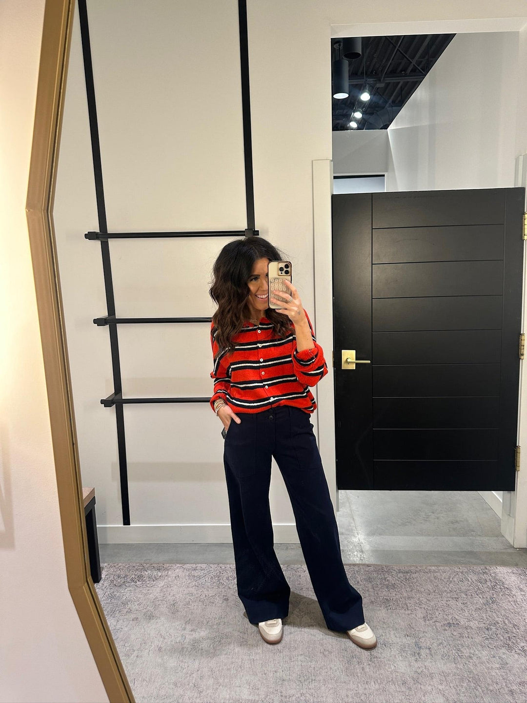 Varsity Striped Piper Cardigan