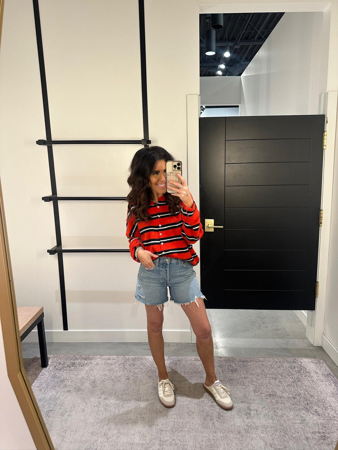 Varsity Striped Piper Cardigan