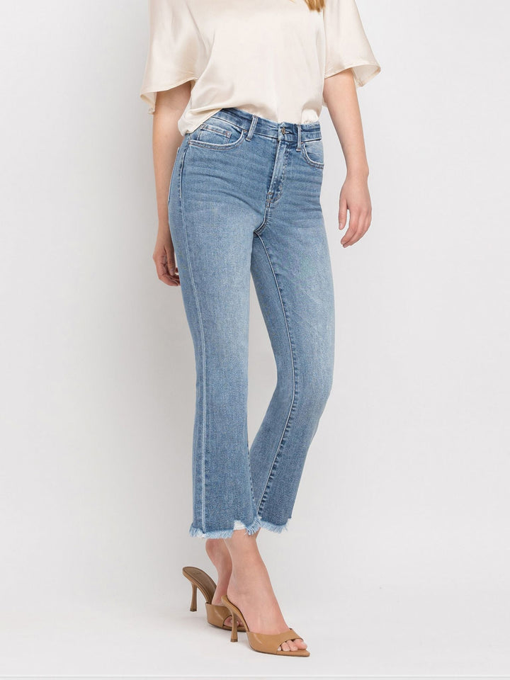 VERVET Merciful High Rise Crop FlareDenim jeans