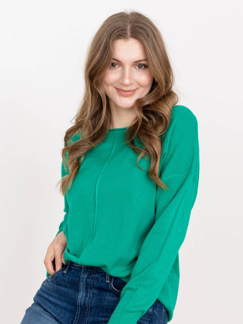 bright green lightweight sweater