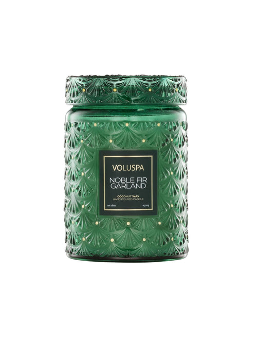 Voluspa Noble Fir Garland 18oz Jar CandleCandles