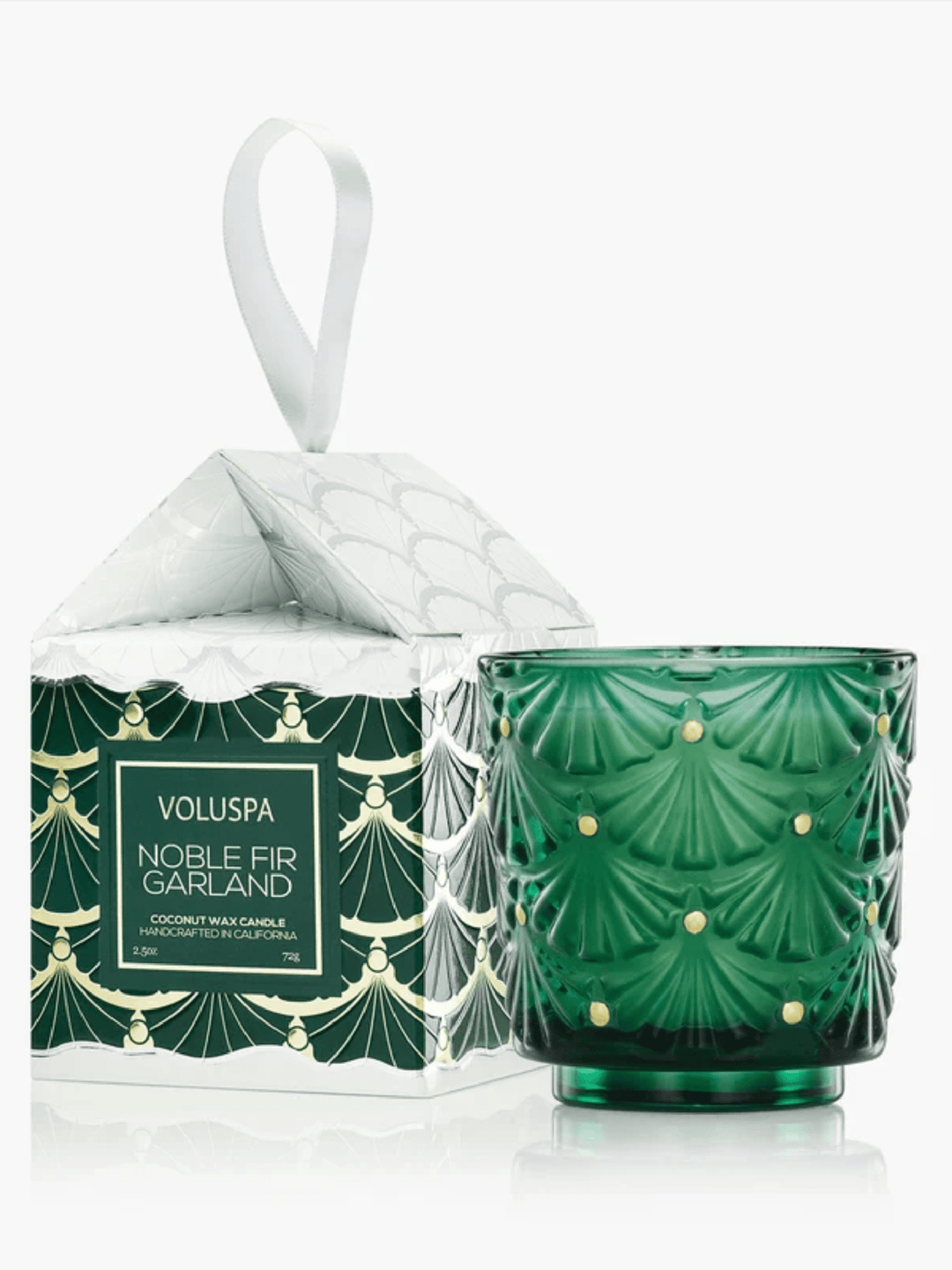 Voluspa Noble Fir Garland 2.5oz Boxed Pedestal Ornament