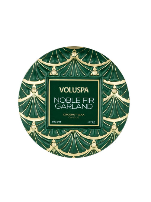 Voluspa Noble Fir Garland Mini TinCandles