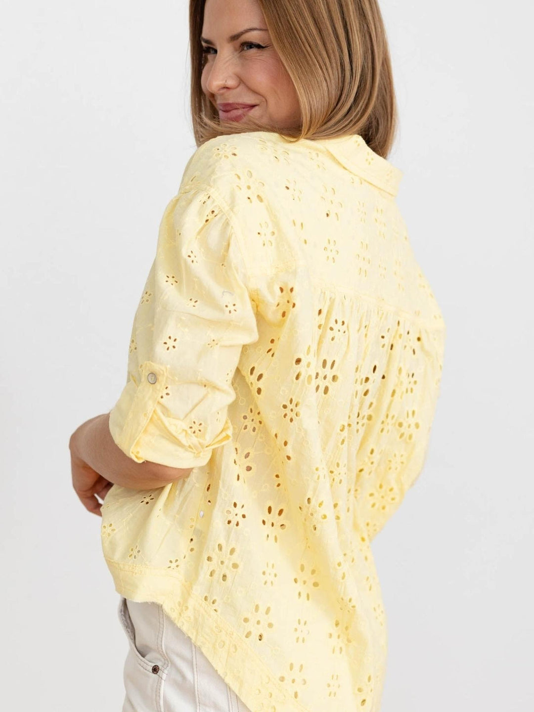 Washed Eyelet Shirt
