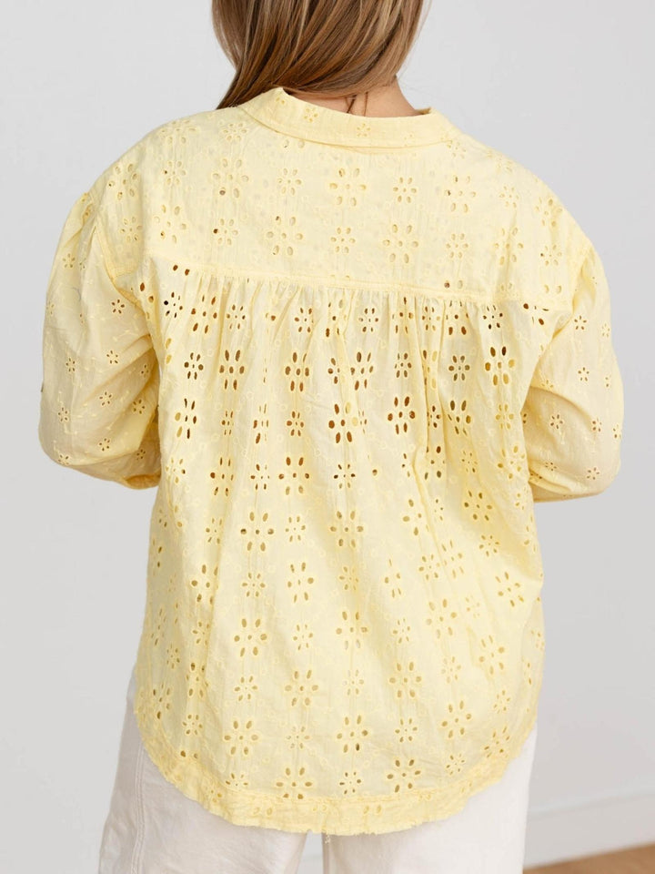 Washed Eyelet Shirt