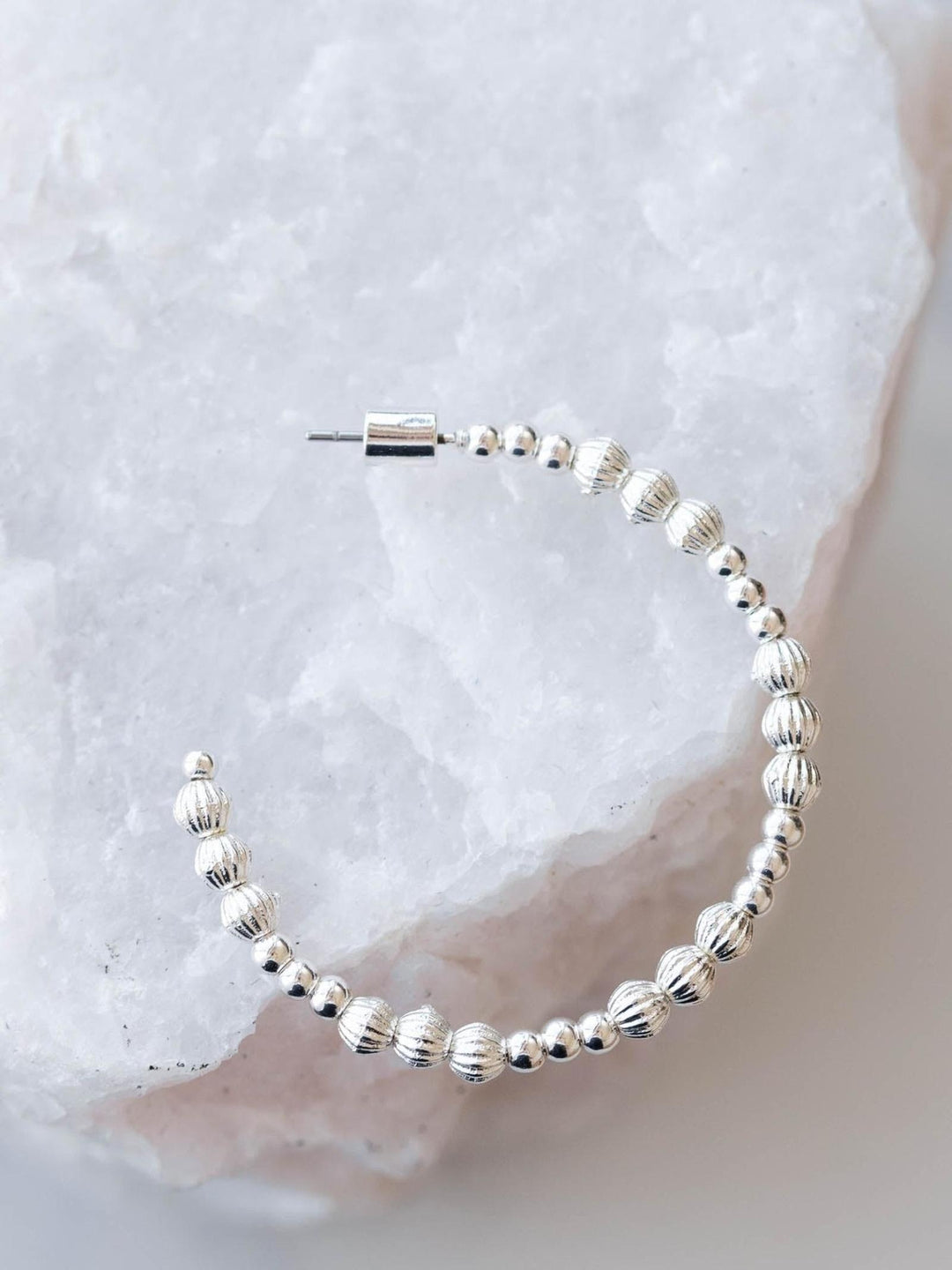 Water Resistant Graduated 2" Hoop Earring