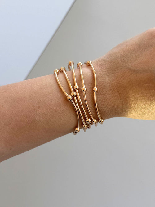 gold stretchy bracelet