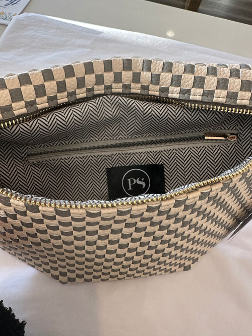 inside of westlyn checkered bag