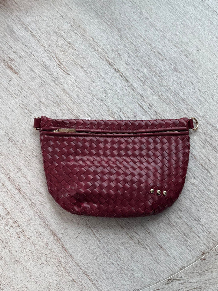 dark wine colored bag