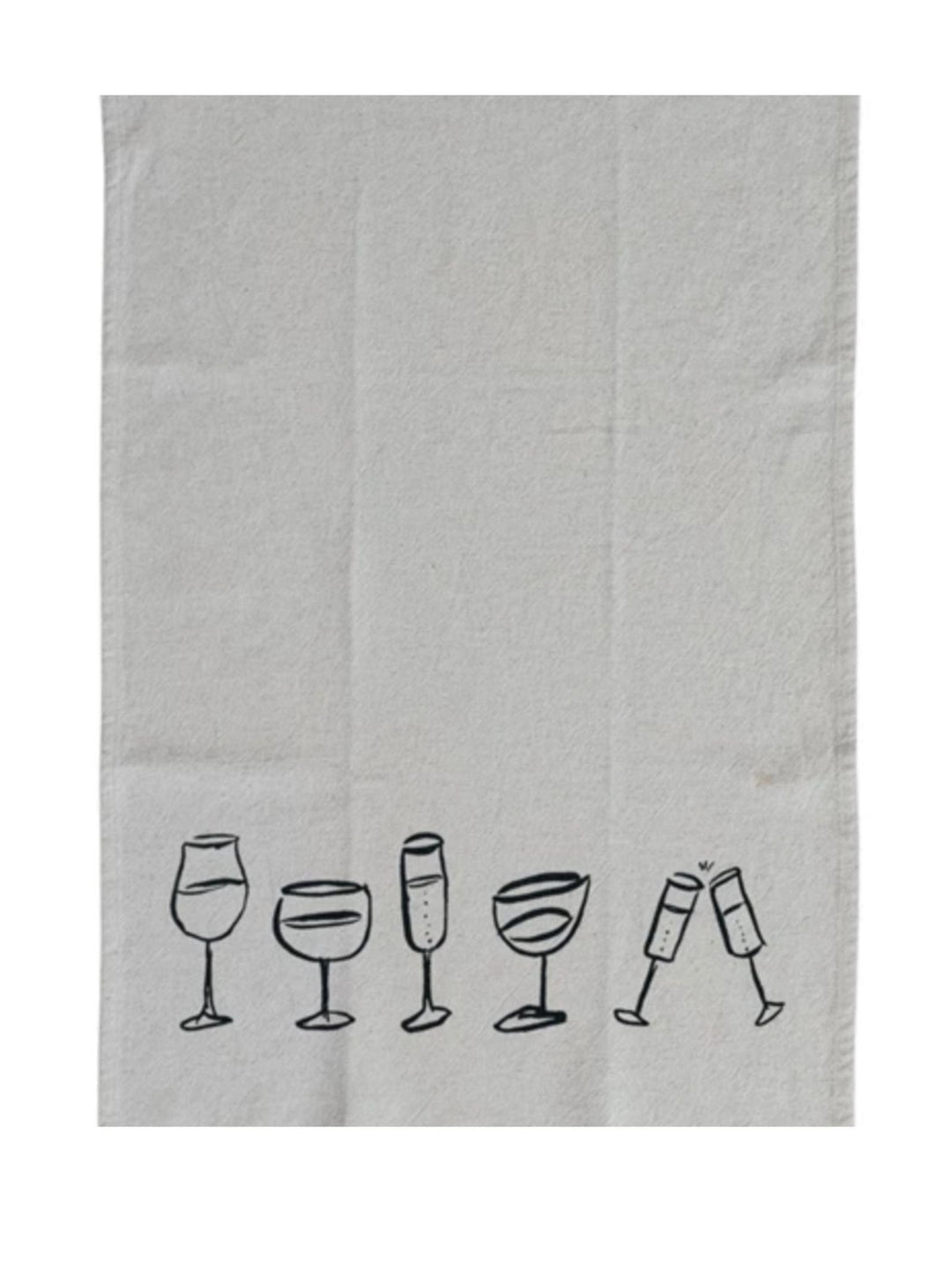wine glass tea towel