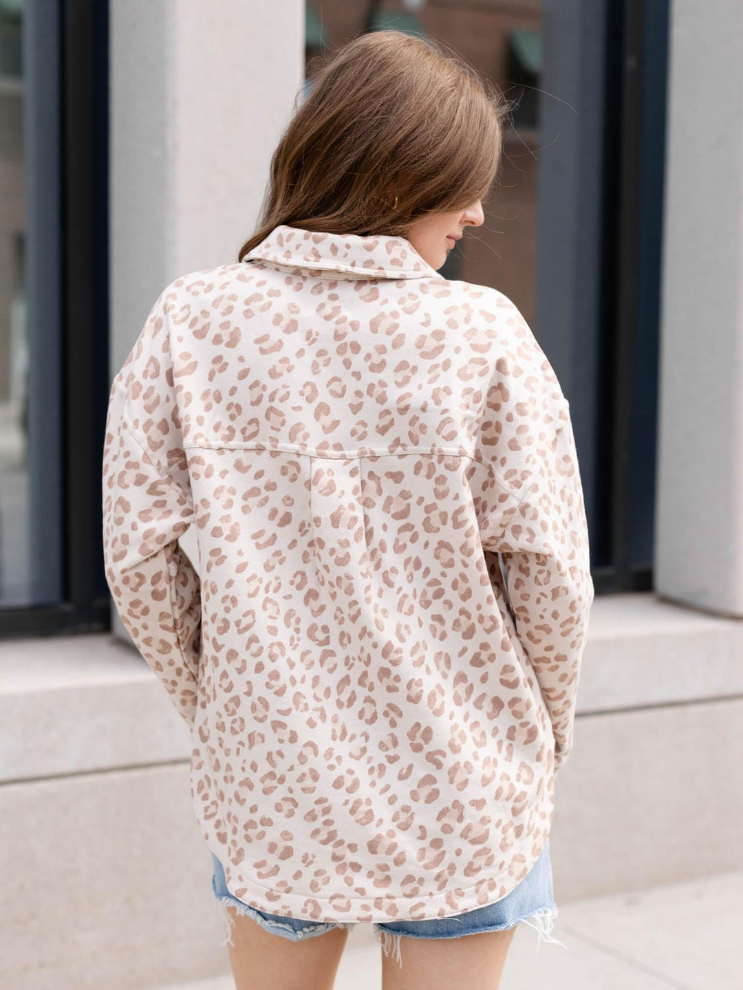 Z Supply All Day Knit Leopard Jacket
