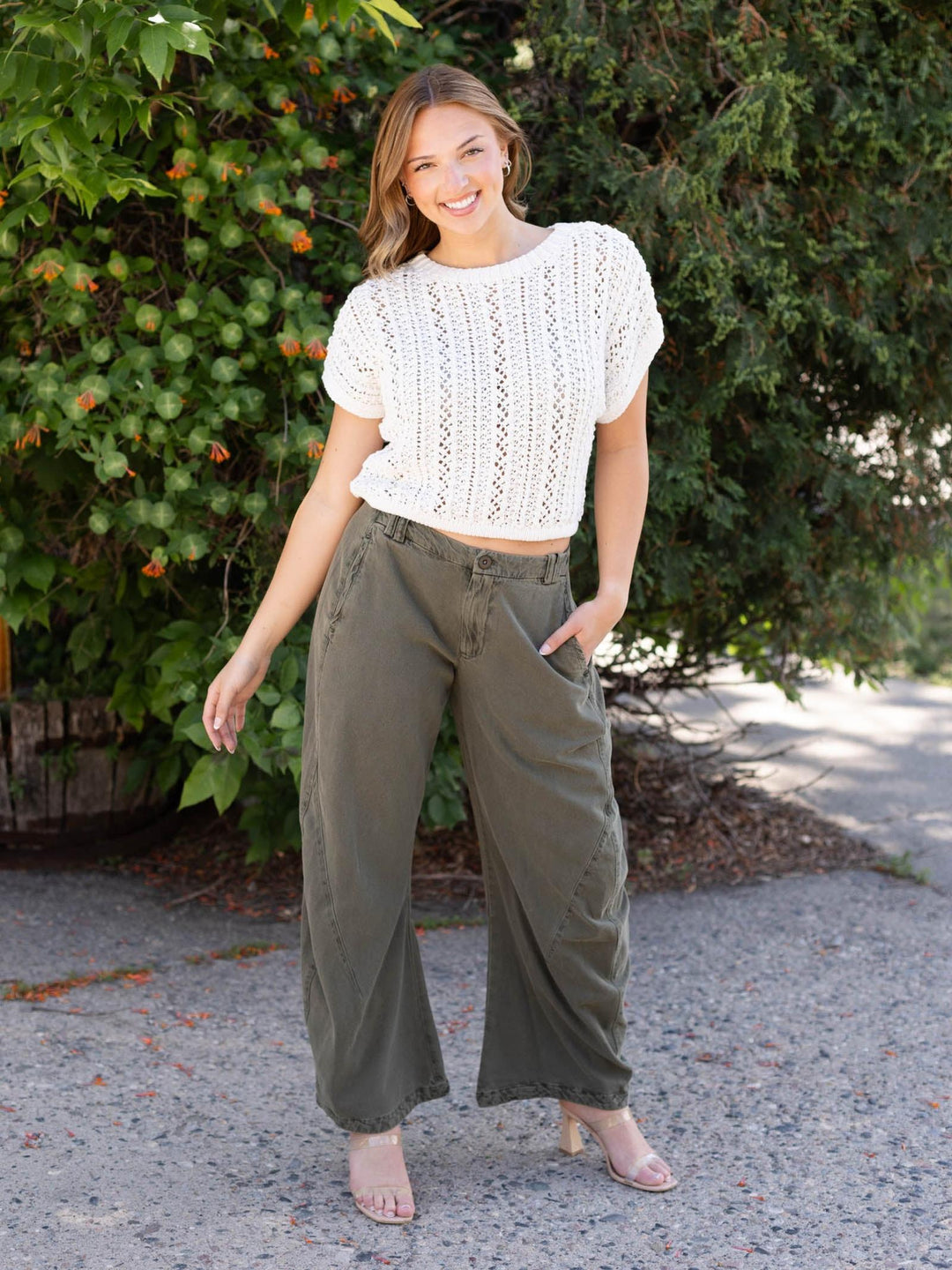 crochet knit top