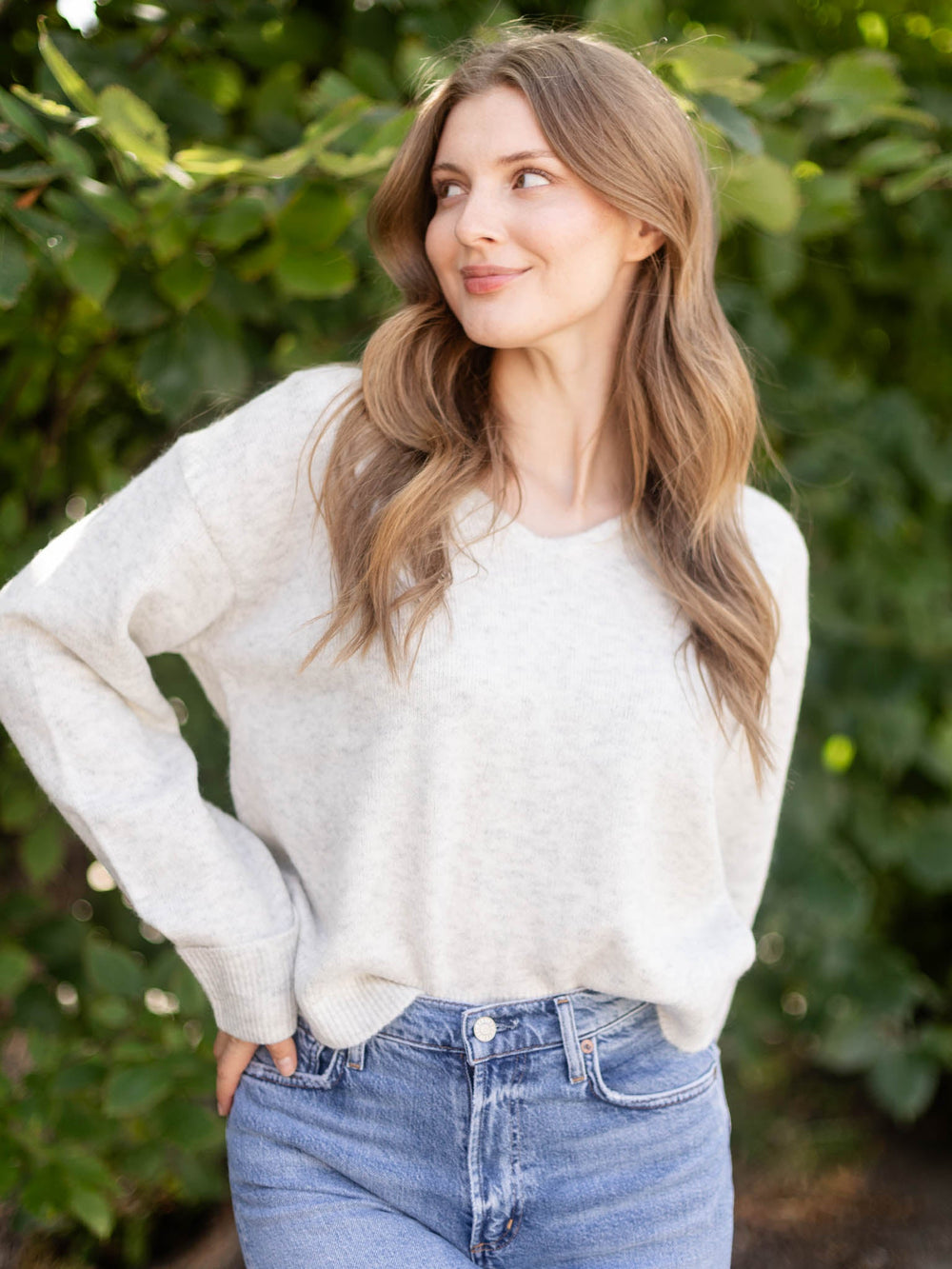 v-neck sweater
