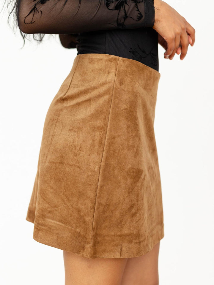 Z Supply Ciera Suede Mini Skirt