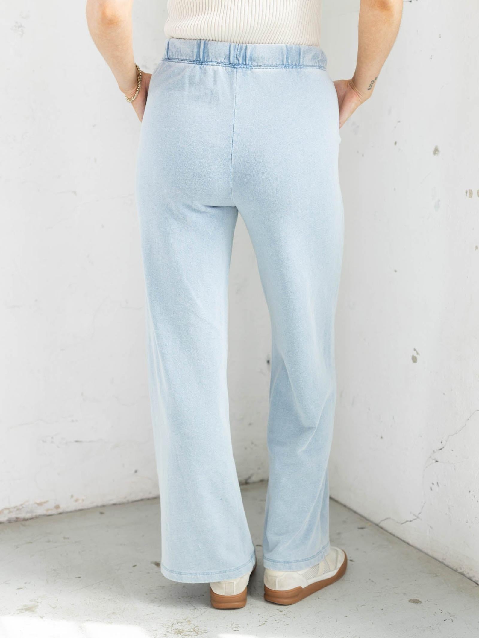 Z Supply Classic Hunter Knit Denim Pant – Soft Slouchy Knit