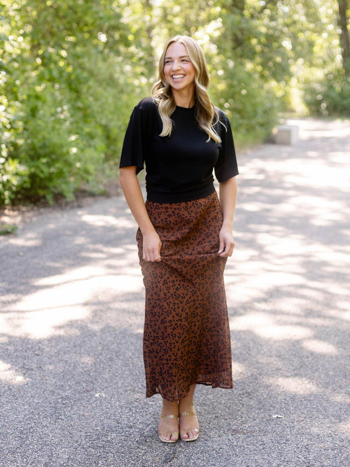 Z Supply Europa Leopard Skirt