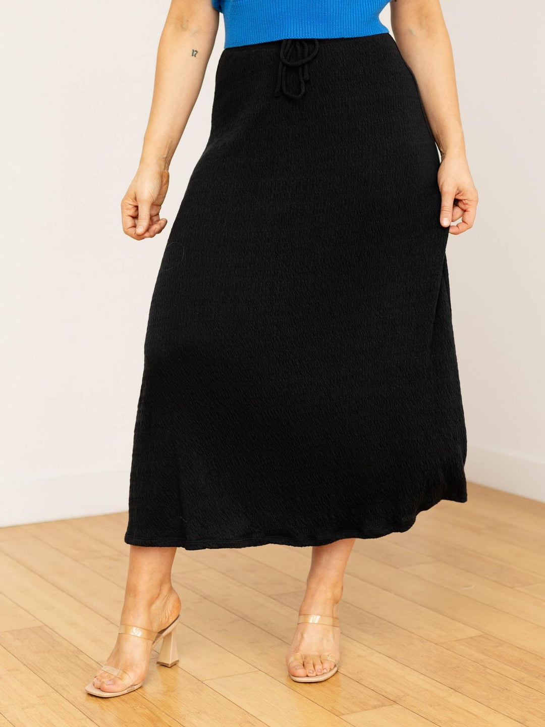 A-line maxi skirt
