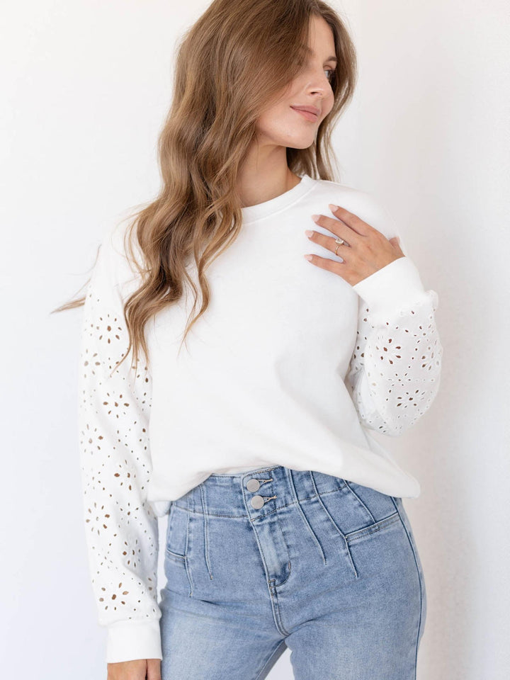 eyelet sweater
