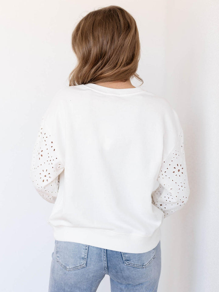 eyelet sweater