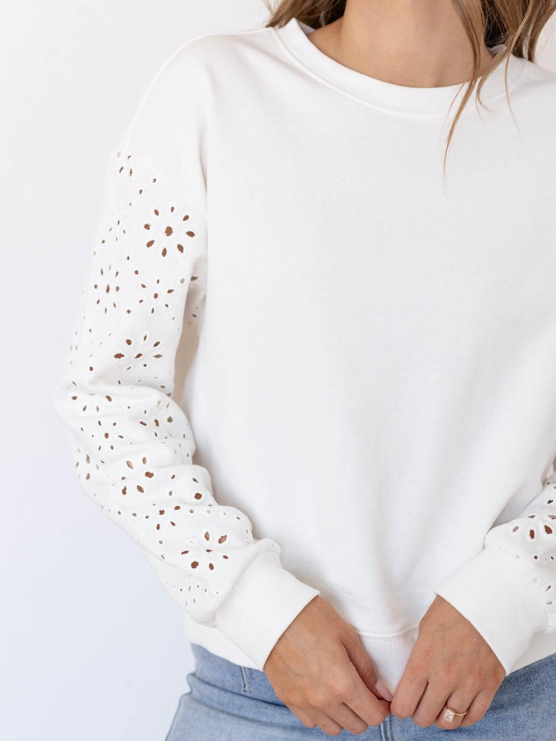 eyelet sweater