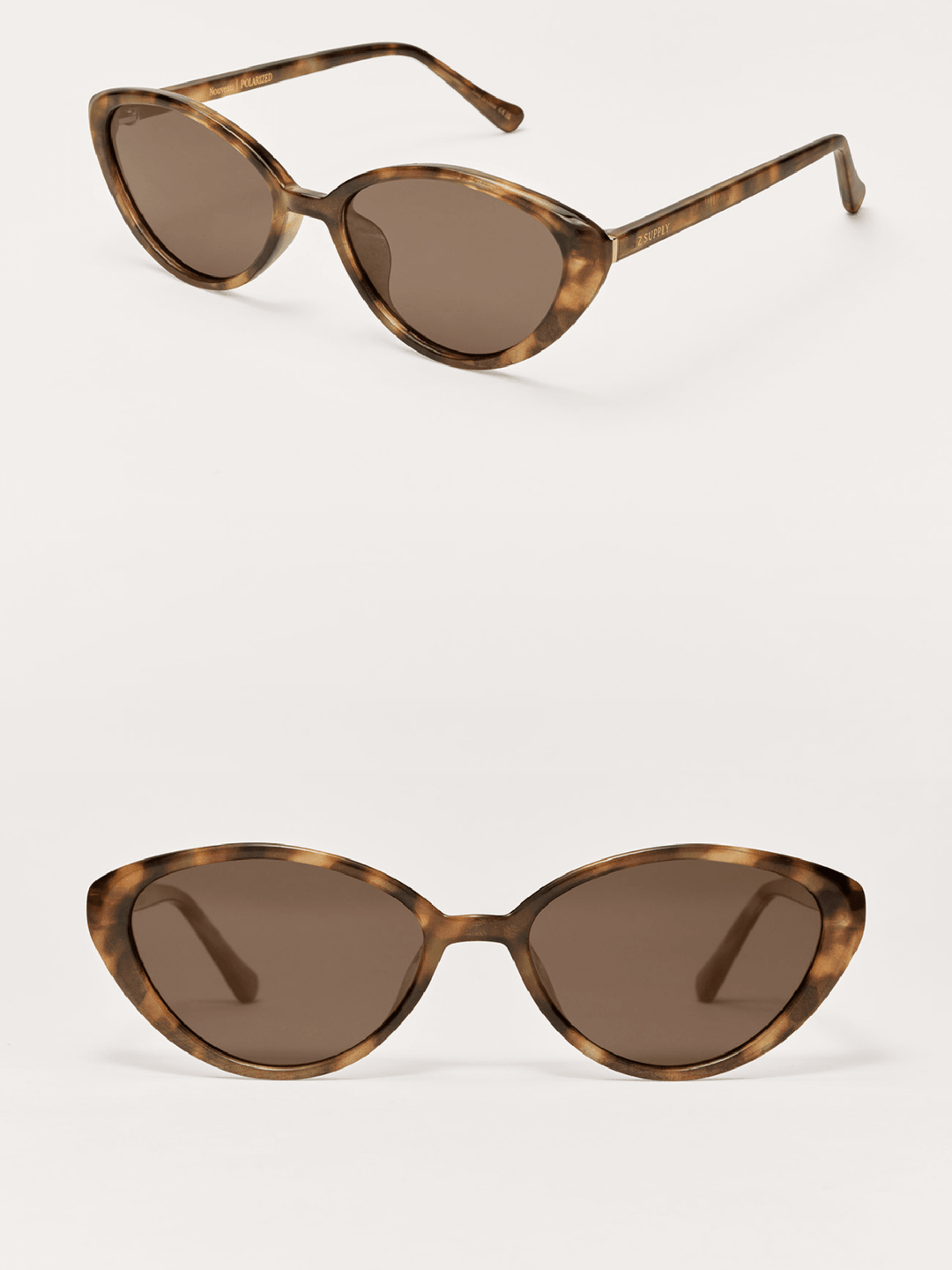 Z Supply Nouveau Polarized Sunglasses - Brown Tortoise Brown