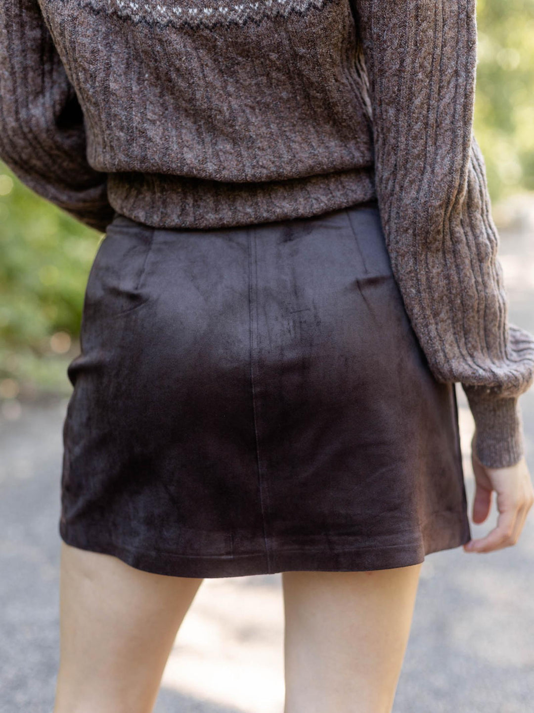Z Supply Peri Suede Mini Skirt