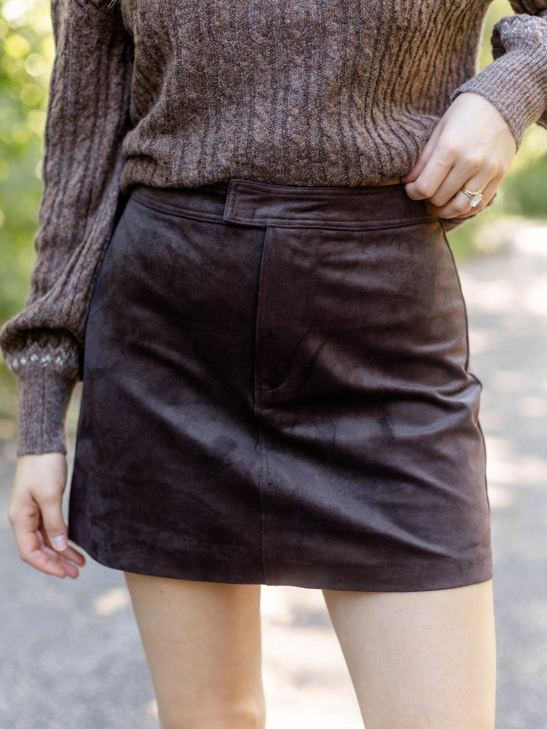 Z Supply Peri Suede Mini Skirt