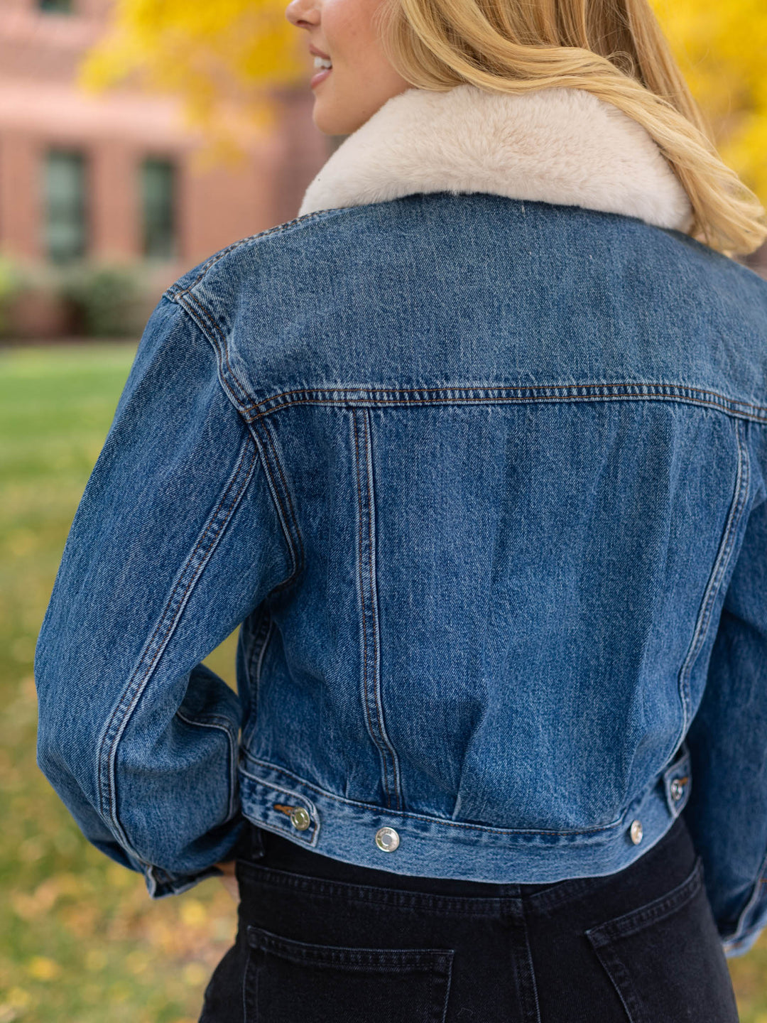 Z Supply The Daily Denim Fur Jacket