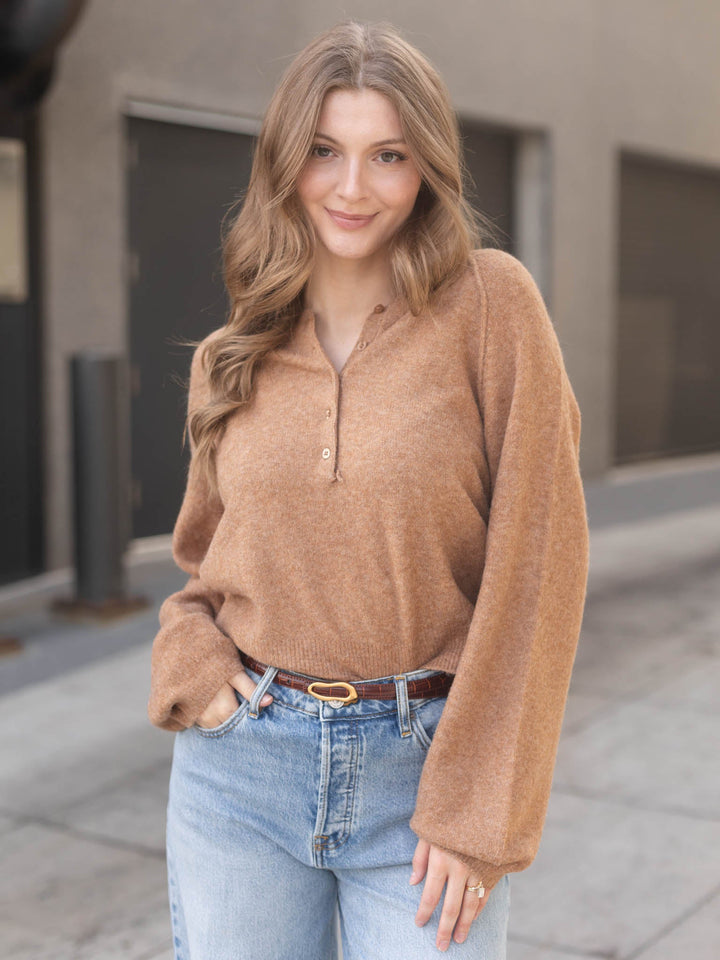 brown sweater