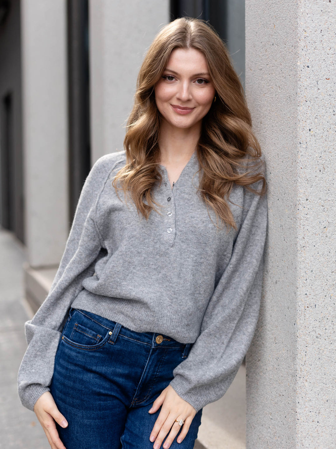 heather grey top