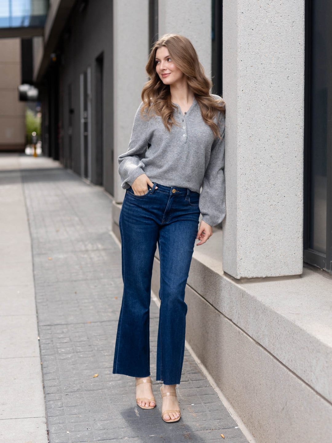 grey sweater