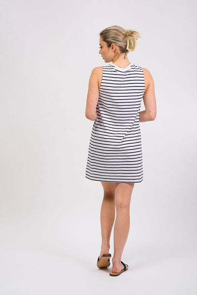 wide strap tank dress